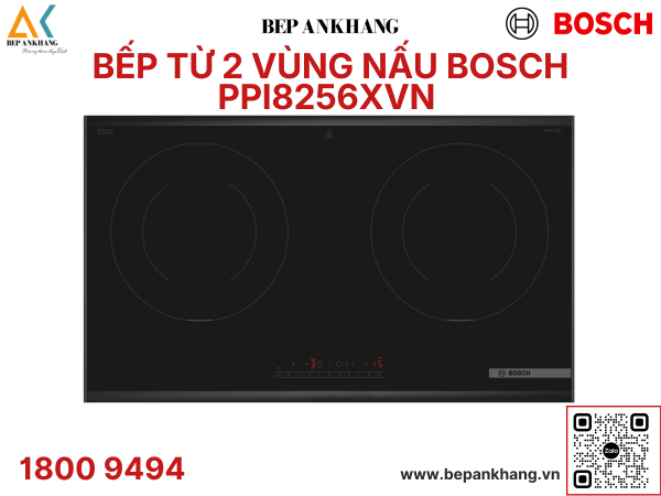 Bếp từ 2 vùng nấu Bosch PPI8256XVN - Tiêu chuẩn Đức